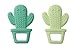 Sugarbooger Silicone Teether Set-of-Two, Happy Cactus