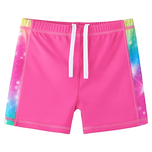 Image of Girls Two Piece Swimsuit Floral UPF 50+ Rash Guard Set Kids Beach Swimwear
