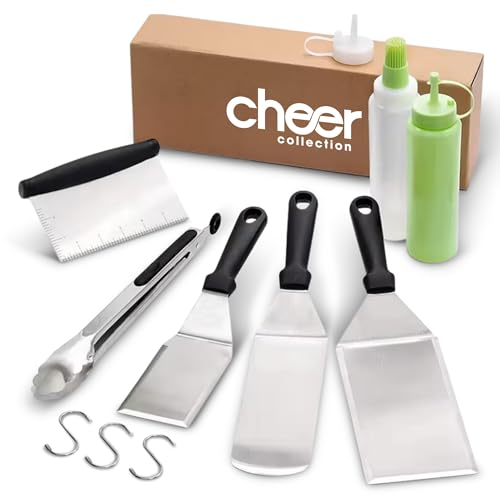 Set profesional de espátulas para parrilla y plancha, 7 piezas miniatura 1