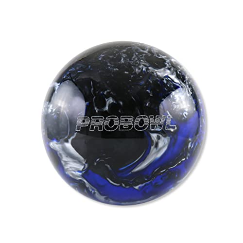Pro Bowl Sparball, palla da bowling in poliestere lucidato, per donne, uomini, bambini, adulti, giocatori di bowling, hobby e tempo libero, colore blu, nero, argento, 11 lbs