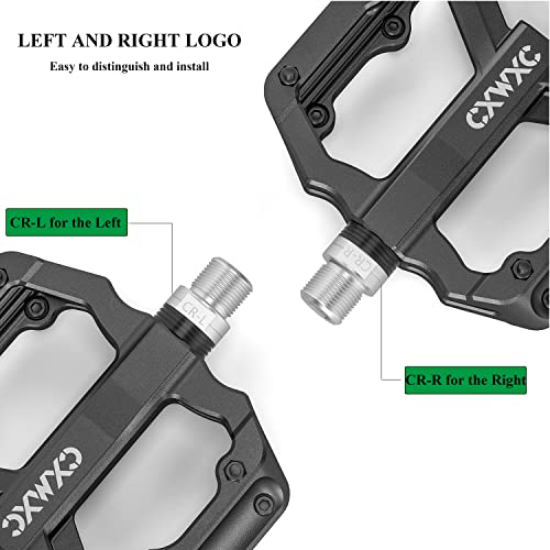 Mountain Bike Pedals - Lightweight Nylon Fiber Bicycle Pedals With Removable Anti Skid Nails - Bicycle Platform Pedals For Mtb 9/16 Inches #TOP5