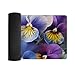 Pansy Perfection Desk Mat Non-Slip Laptop Writing Pad Large Keyboard Mousepad with Rubber Base 23.6