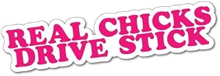 Real Chicks Drive Stick JDM Car Sticker Decal