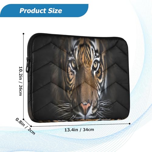 Funda para laptop 13-14 pulg impermeable cara tigre miniatura 3
