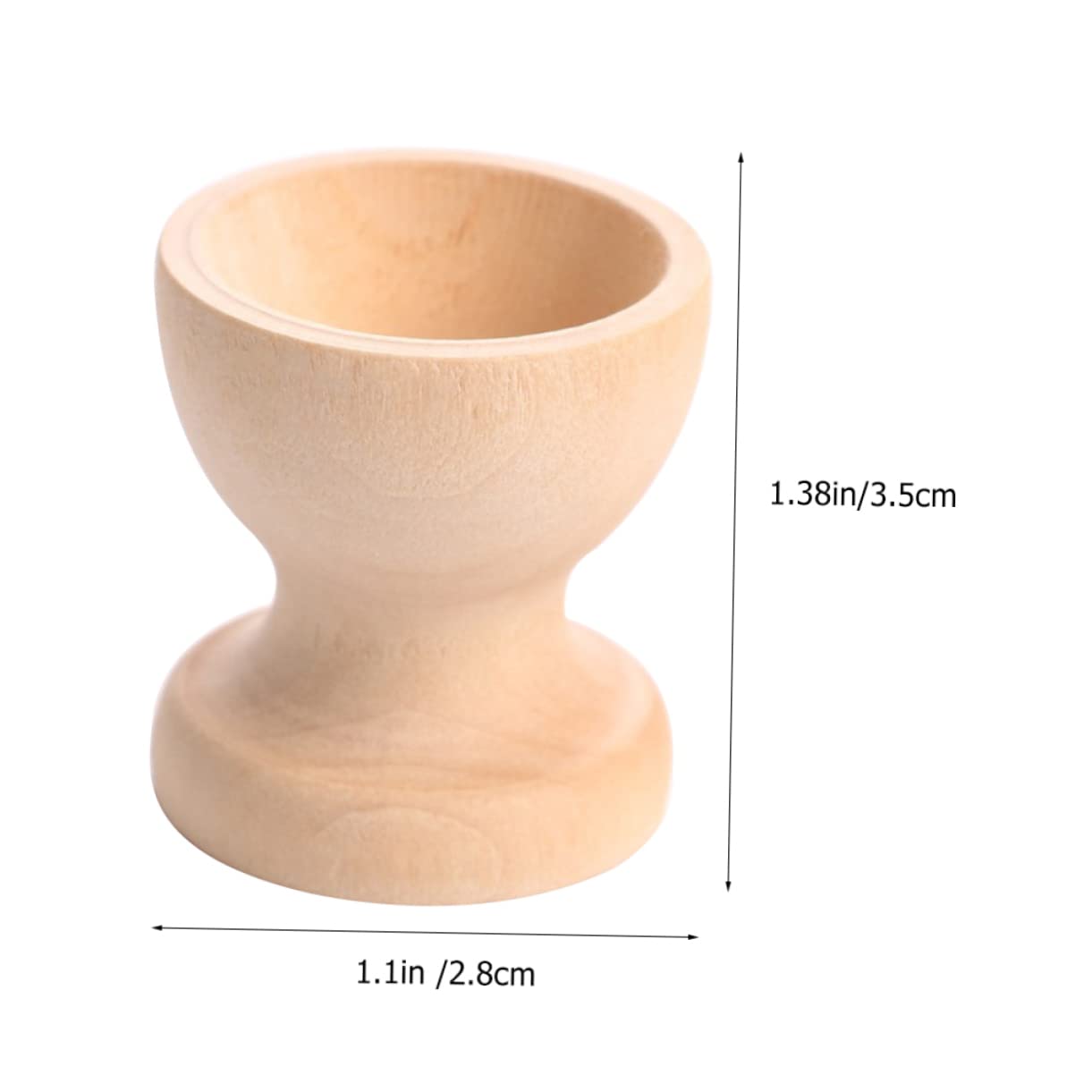 Ciieeo 10pcs Wooden Egg Holder Jumbo Egg Carrier Diy Craft for Boys and Girls Adornment