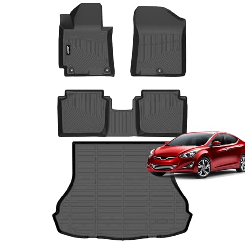 Jenofa-Floor Mats for Hyundai Elantra 2011-2016 All Weather Car Mat