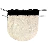 Chemisettes by Anne Modesty Panel Cleavage Cover Lace on Poly Black-Ivory Size E