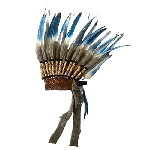 Coiffe tribal à plumes et bandeau ethnique pour costume de festival et célébration bohème