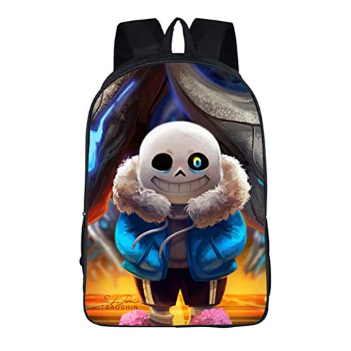 Undertale Sans Mochila de estudiante escolar 42X29X16CM