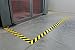 Brady ToughStripe Floor Marking Tape - Yellow and Black Diagonal Stripes, Non-Abrasive Tape - 3