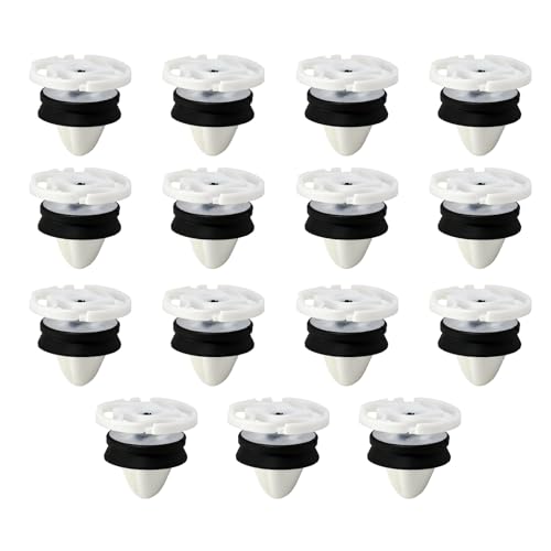 Greacesrio - 15 Pièces Universal Retenue Vehicle Clips Rivets en Plastique, OEM 7703077476, Clips de Fixation Attaches Garniture, Attaches Garniture, pour Auto Voitures Panneaux de Portes 308 508 DS4 C4 - -6%