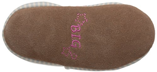 Robeez Baby Girls Little Peanut Shoes Soft Soles Traditional Silhouette White And Blue Stipes With Giraffe 18-24 Months Infant #TOP3