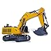 wheelfun 1/14 LESU RC Hydraulic Excavator Aoue 9150 Remote Control Heavy Backhoe Shovel Smoke Unit Motor Servo ESC Light Sound System(Yellow)