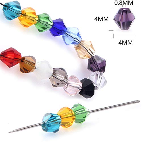 Bicone Crystal Beads Bulk Beaded-Wholesale 4Mm Beads Mix Lot Of 1400Pcs Faceted Crystal Glass Beads Beads For Jewelry Making #TOP2