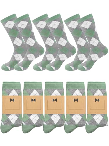 Glitopper 8 Pair Groomsmen Gifts for Men Groomsmen Proposal Socks for Wedding Novelty Funny Dress Socks Man Gifts(Sage Green Chic Style)