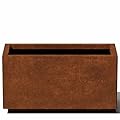 Veradek Corten Steel Series Long Box Planter - Large Rectangular Corten Steel Planter | Naturally Rusting Steel for All-Weather Use | Modern Rustic Décor for Flowers, Tall Plants, Shrubs