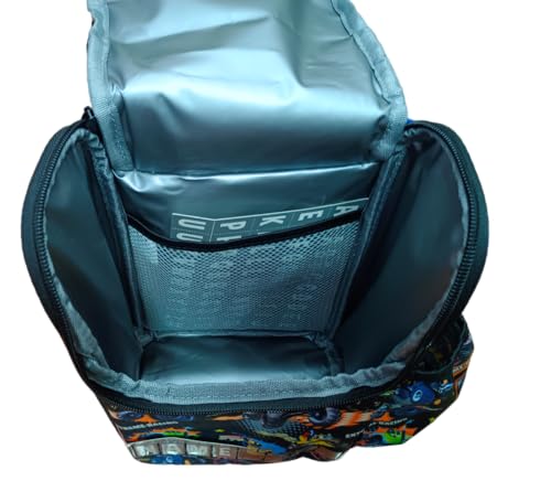Image of Lunch Bag for Kids, Lunch Bag for Office Men, Women and Kids, Canvas Tiffin Bags for School, Picnic, Work, Carry Bag for Lunch Box and Water Bottle (Vertical Car)
