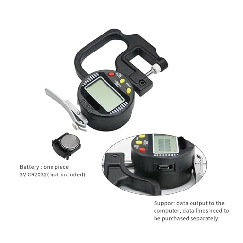 Calibrador de grosor digital BUKFCFNUMZ modelo 5318-10, resolución 0.001 mm, rango 0-10 mm miniatura 2