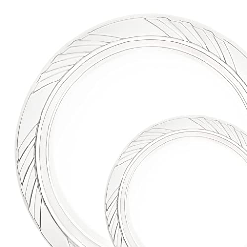 Bestyty 40-Pack Clear Plastic Plates - 6-Inch Microwave Safe Plastic Plate - Disposable Clear Plates For Party, Wedding Dessert Plates, Catering Disposable Plates, Food Service Supplies #TOP3