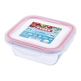 Pyrex Quadratische Frischhaltedose aus gehärtetem Borosilikatglas mit Clipverschluss