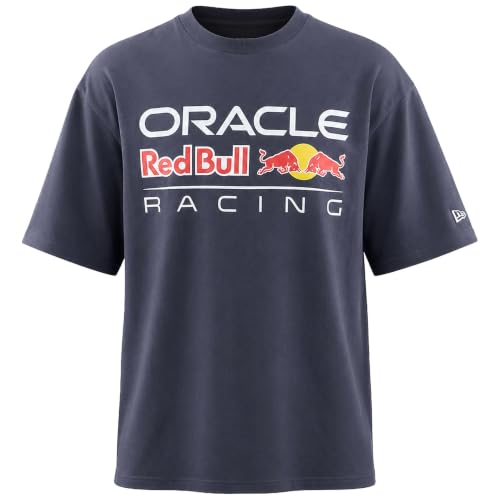 Camiseta New Era Rb Logo Grphc Os Tee Rbullf1 gris oscuro para fans de Formula 1 en talla M y XL