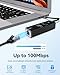 USB C to Ethernet Adapter, USB Type-C (Thunderbolt 3/4) to RJ45 LAN Dongle with 5Gbps USB-A 3.0/USB-C Data Port, Plug & Play Network Converter for MacBook,iPad,iPhone 17/16,Laptops, Headphones,Android