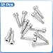 Uxcell 12Pcs 304 Stainless Steel Shoulder Bolt 4mm Dia 10mm Length M3 Thread Hex Socket for Textile Hydraulic Injection Molding Machinery Industries