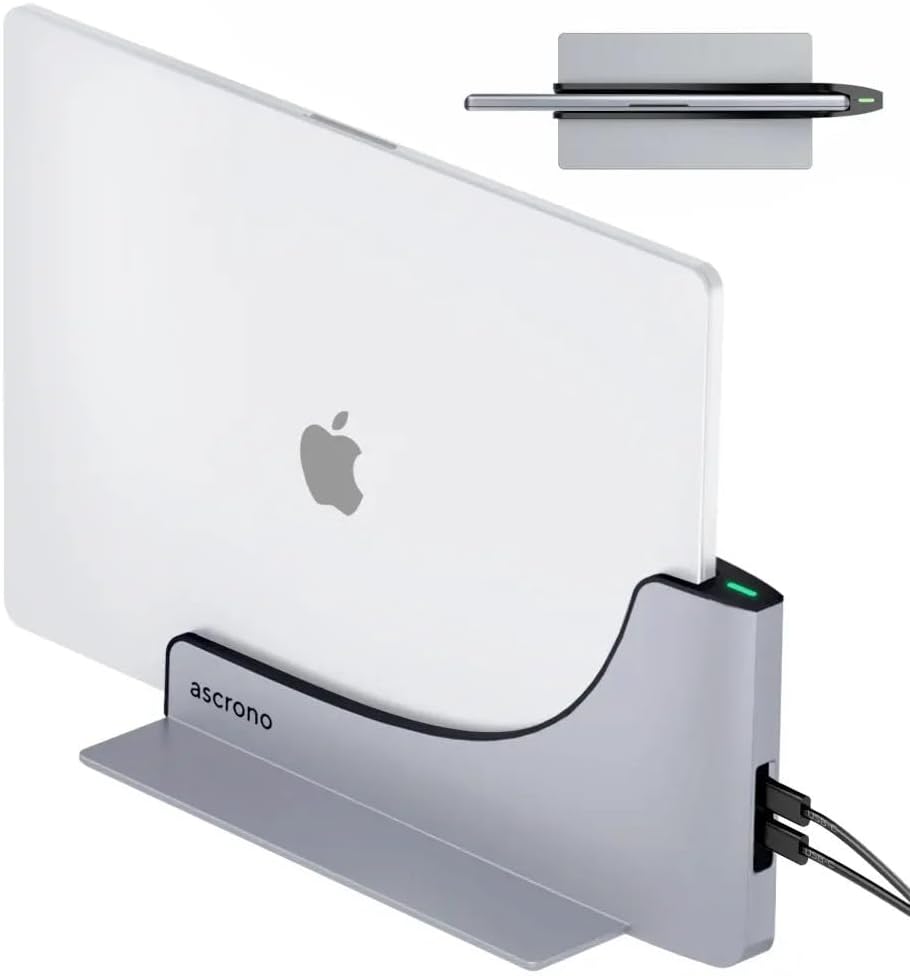 Ascrono MacBook Docking Station Perfect for MacBook Pro (2016-2020, M2 2022) with Touch Bar - Enjoy 2 Thunderbolt-4 USB-C Ports Seamlessly Connect Dual Displays