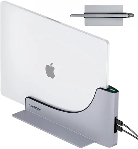 Ascrono Hub de estación de acoplamiento vertical  Compatible con Apple MacBook Pro 13, 15 y 16 pulgadas, 2016-2020 y 2022 M2 Touch BAR solamente  2