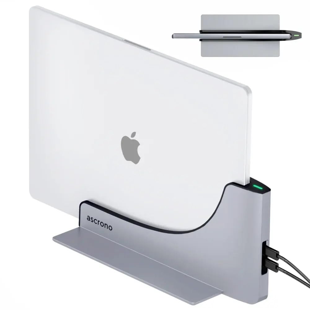 Ascrono MacBook Docking Station Perfect for MacBook Pro (2016-2020, M2 2022) with Touch Bar – Enjoy 2 Thunderbolt-4 USB-C Ports Seamlessly Connect Dual Displays