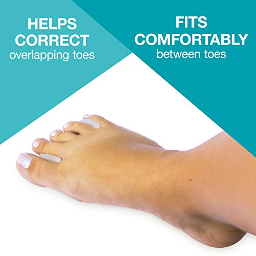 Steins Gel Toe Spacers/Separators Callus Pads, Fits Small To Medium Toes, Toe Separators For Bunions, Hammertoes, And Corns, Alleviates Overlapping Toes, Reduces Pain And Pressure, Clear, 15 Count #TOP2