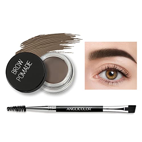Anglicolor Pommade waterproof pour sourcils - Brow Pomade Gel À Sourcils Hautement pigmenté (04Aubum)