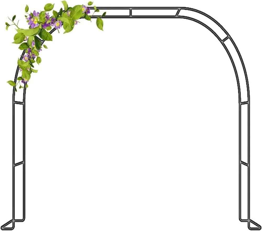 Arceau de mariage en métal vert 3.5x2.2M pour réussir vos décors floraux extérieurs sans chute