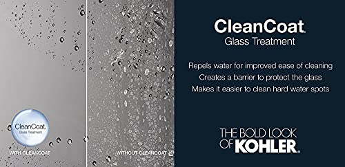 Kohler 707556-L-Bnk Revel Shower Door, Crystal Clear Glass With Anodized Brushed Nickel Frame #TOP7