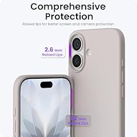 ORNARTO für iPhone 17 Hülle aus Silikon 6,3 Zoll - Titan Natur – Ansicht 4