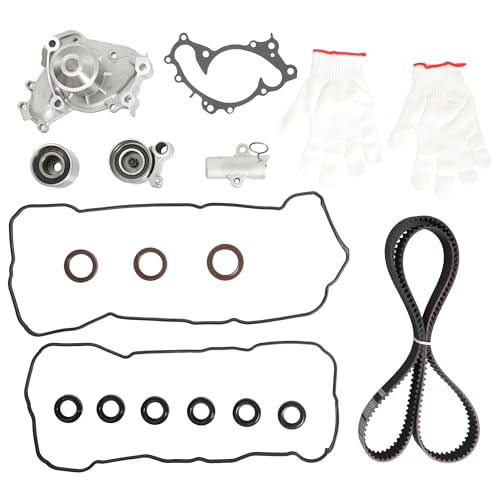 Image of TKT-026 Engine Timing Belt Kit with Water Pump & Valve Cover Gasket Set VS50588R, Fit 95-04 Lexus ES300 Toyota Avalon Camry 1MZFE