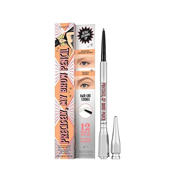 Benefit Precisely My Brow Pencil Ultra-Fine Shape Define, Shade, 3.5 - Neutral medium brown, 1 Count