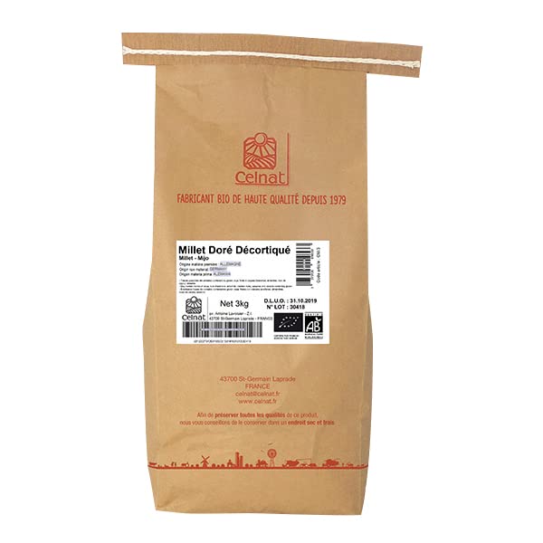 Celnat - Millet décortiqué bio 3kg - unité