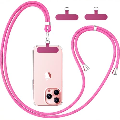 caslord Handyband Universal, Handy Lanyard mit Universelles Patch, Handyband mit Hülle kombinierbar, Einstellbar und Abnehmbar