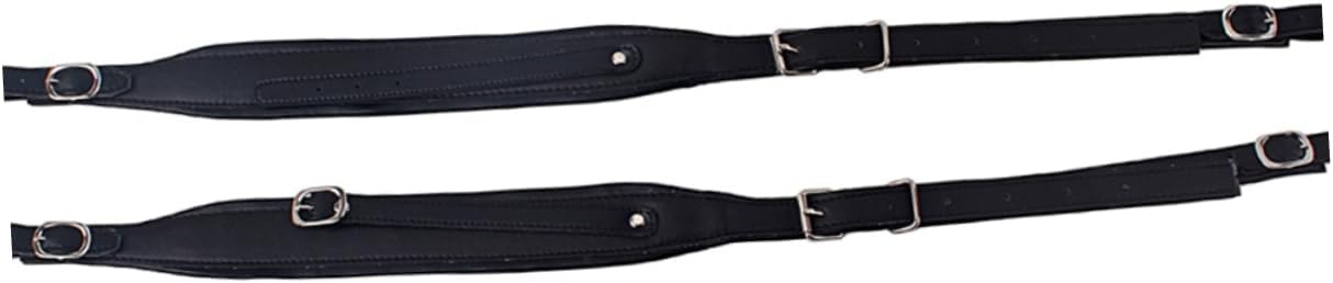 Padded Accordion Straps Adjustable Synthetic Leather Bass Accordion Shoulder Belt Strong Buckles Comfortable for Practice Performance