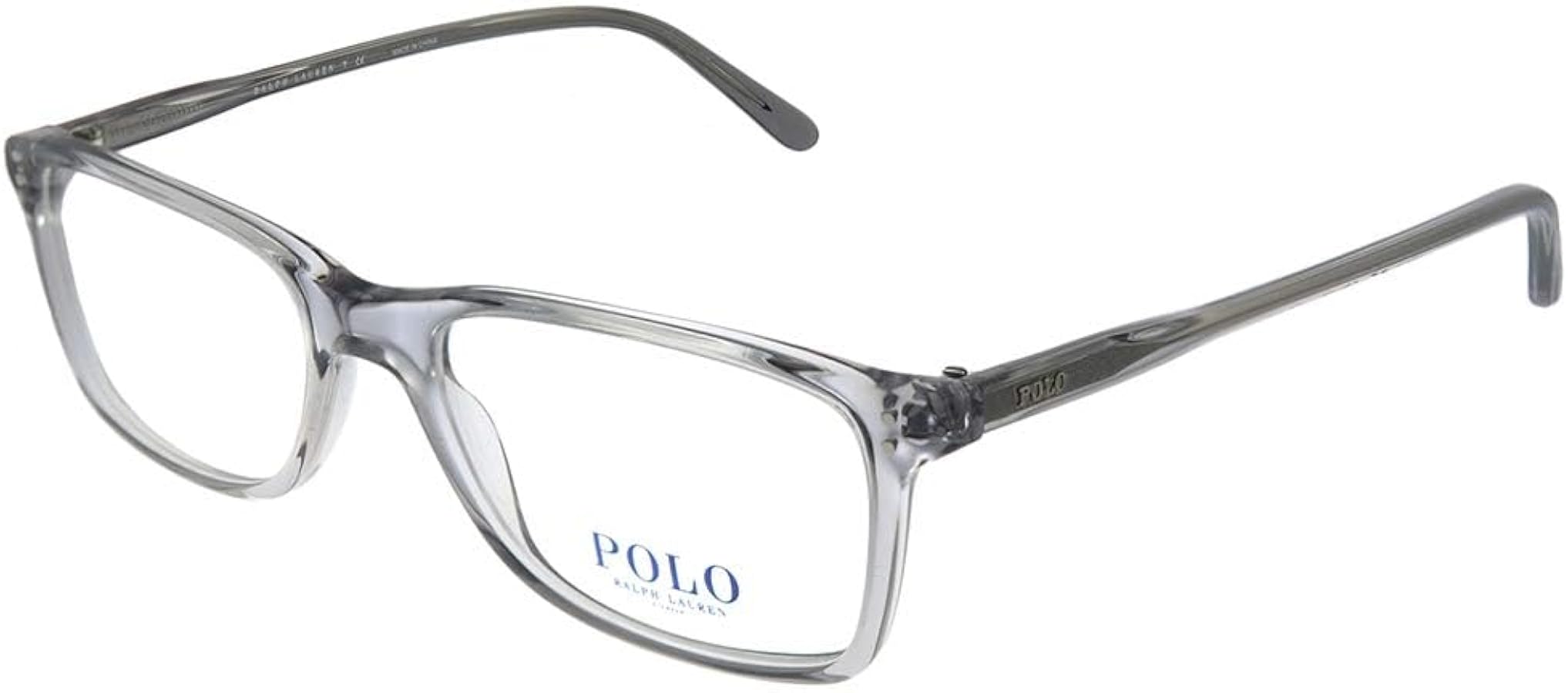 Amazon.com: Polo Men's PH2155 Eyeglasses Shiny Semi Trasp Grey