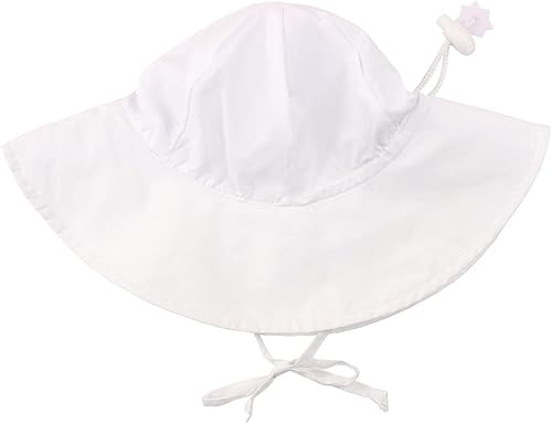 RuffleButts - Gorro de sol para bebés y niñas pequeñas con protección solar UPF 50+ y ala ancha