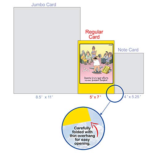 Nobleworks - 1 Funny Card For Happy Birthdays - Hilarious Cartoon Notecard With Envelope, Bday Celebration (Buyer Discretion Advised) - Bangkokless 8394 #TOP3