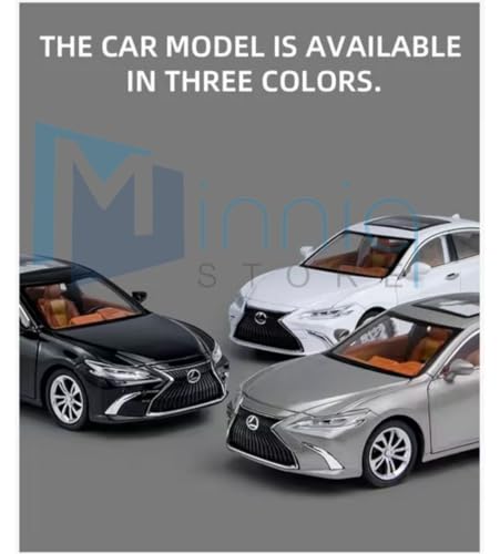 Image of Lexus ES300 1:24 Model Car with Box, Zinc Alloy Pull Back Toy car with Sound and Light for Kids Boy Girl Gift [Colors as Per Stock] (Lexus ES300)