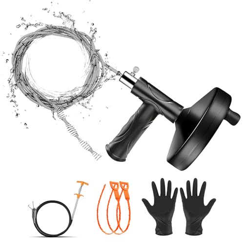 パイプクリーナー ワイヤーブラシ 5点セット 10m 回転式 ワイヤー 排水管 排水溝 掃除 手袋付き 家庭で使える 排水溝 詰まり 解消 洗浄 業務用清掃ブラシ ドレンホースクリーナー 排水管掃除道具 ワイヤー ピックアップツール シンク 風呂 台所 洗面所