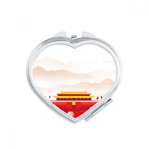 Miroir de poche compact pour retouches maquillage en voyage