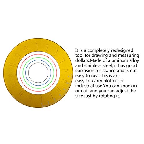 Vxkbiixxcs-o Ferramenta de desenho circular, compasso geométrico redondo de aço inoxidável compas ta