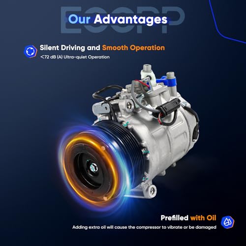 Image of ECCPP AC Compressor for Mercedes-Benz Sprinter 2500 3500 2.1L 2014-2017 | Fit for Freightliner Sprinter 2500 3500 2.1L 2014-2017 AC Compressor with Clutch