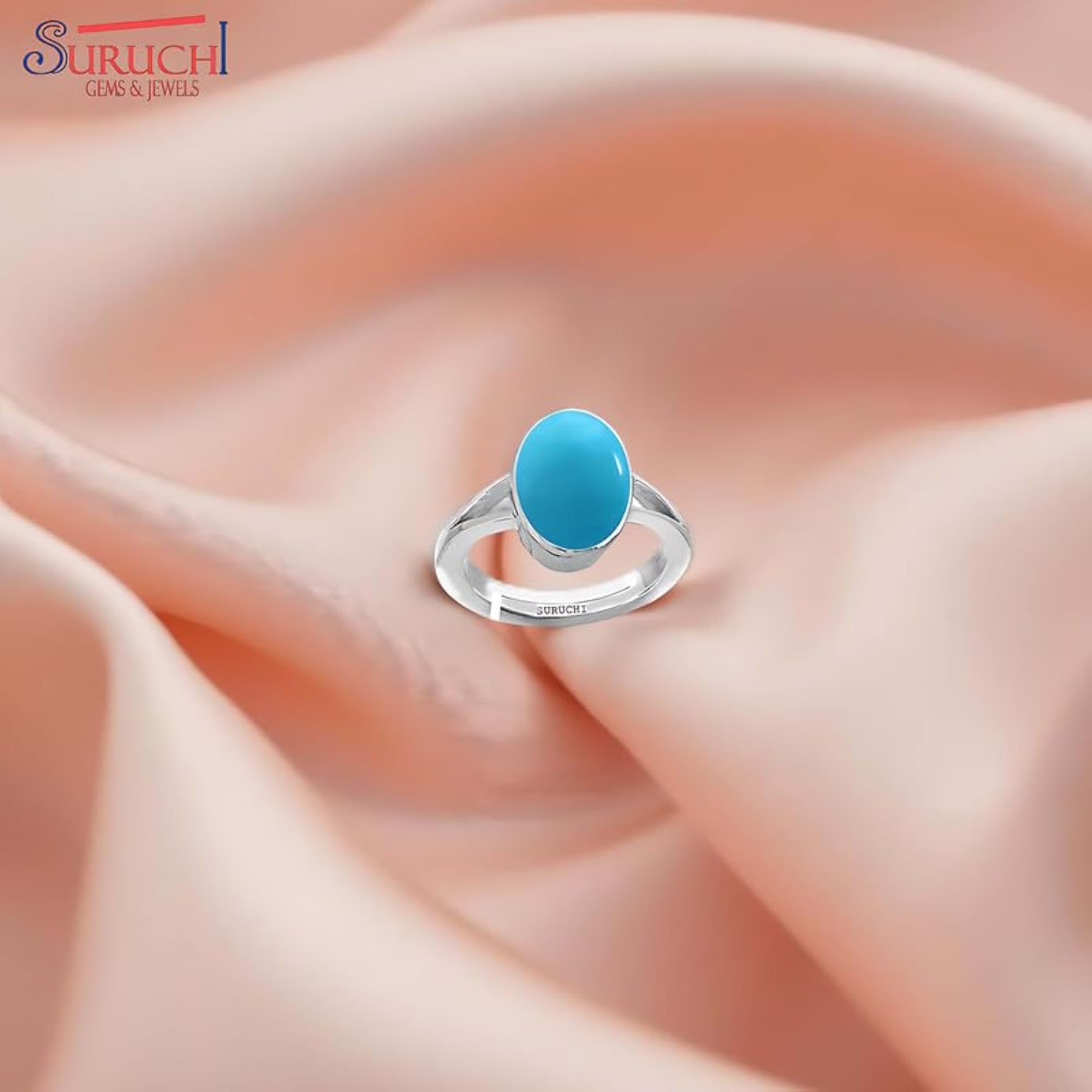 Turquoise Adjustable Sterling Silver Ring, Astrological Gemstone
