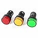 Tool parts 3 Pcs AD16-22D/S for Green Yellow Red LED Pilot Light Panel Indicator 22mm DC 12V